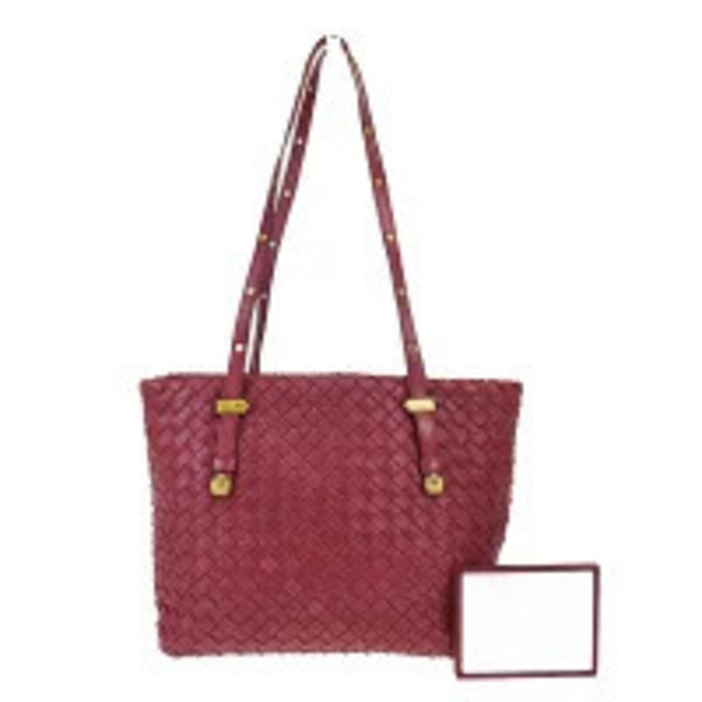 Bottega Veneta Intrecciato Leather Tote Bag Brown
